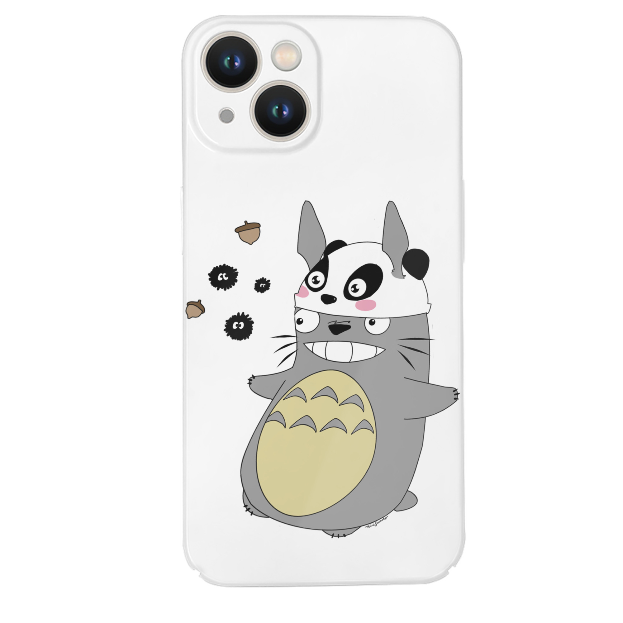 （画像用） となりのトトロ 草壁メイ 草壁サツキ My Neighbor Totoro Satsuki Kusakabe Mei Kusakabe 【iPhone 14シリーズ対応】ハードケース
